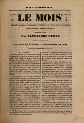 Le Mois Sonntag 15. Oktober 1848