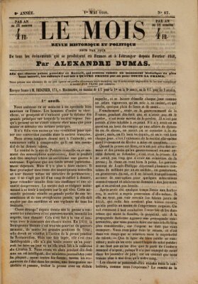 Le Mois Dienstag 1. Mai 1849