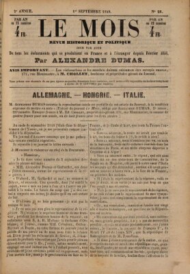 Le Mois Samstag 1. September 1849