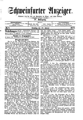 Schweinfurter Anzeiger Dienstag 10. Januar 1871