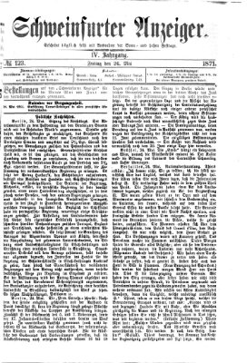 Schweinfurter Anzeiger Freitag 26. Mai 1871