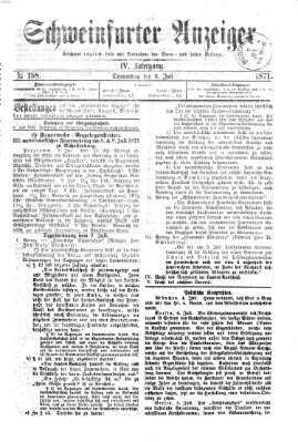 Schweinfurter Anzeiger Donnerstag 6. Juli 1871