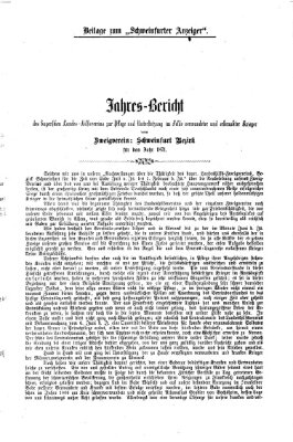 Schweinfurter Anzeiger Samstag 30. Dezember 1871