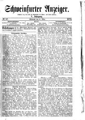 Schweinfurter Anzeiger Mittwoch 6. März 1872