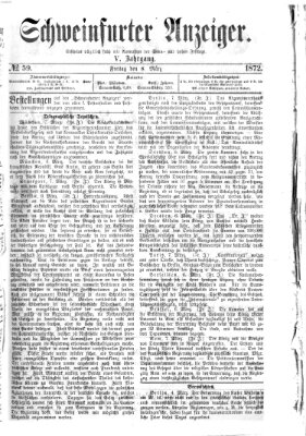 Schweinfurter Anzeiger Freitag 8. März 1872