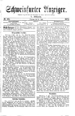 Schweinfurter Anzeiger Montag 8. Juli 1872