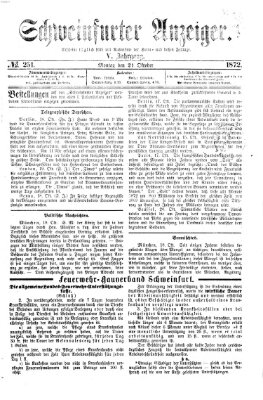 Schweinfurter Anzeiger Montag 21. Oktober 1872