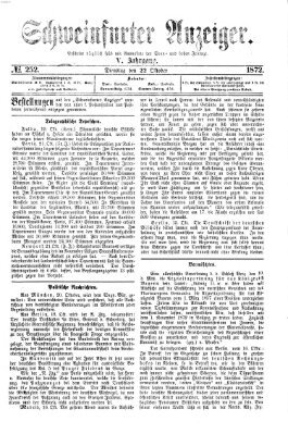 Schweinfurter Anzeiger Dienstag 22. Oktober 1872