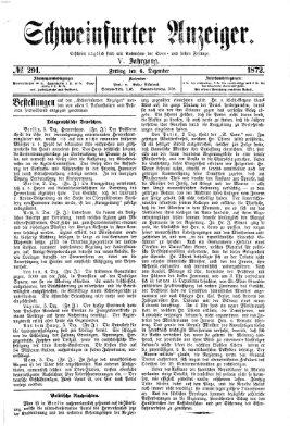 Schweinfurter Anzeiger Freitag 6. Dezember 1872