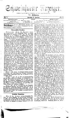 Schweinfurter Anzeiger Freitag 3. Januar 1873