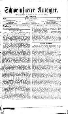 Schweinfurter Anzeiger Freitag 17. Januar 1873