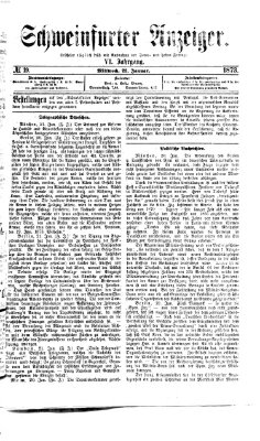 Schweinfurter Anzeiger Mittwoch 22. Januar 1873