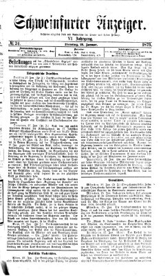 Schweinfurter Anzeiger Dienstag 28. Januar 1873