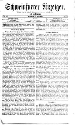 Schweinfurter Anzeiger Mittwoch 5. Februar 1873