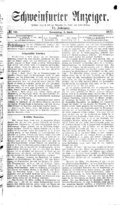 Schweinfurter Anzeiger Donnerstag 3. April 1873