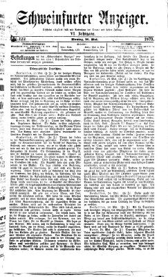 Schweinfurter Anzeiger Montag 26. Mai 1873