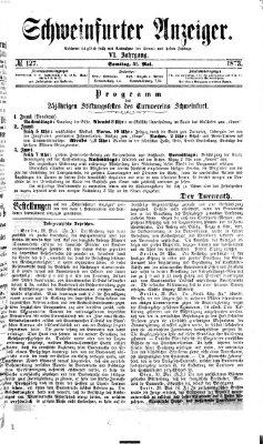 Schweinfurter Anzeiger Samstag 31. Mai 1873