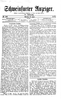 Schweinfurter Anzeiger Montag 23. Juni 1873