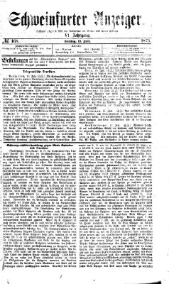 Schweinfurter Anzeiger Freitag 18. Juli 1873