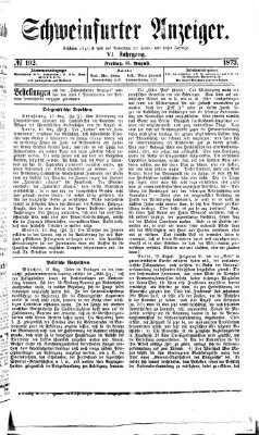 Schweinfurter Anzeiger Freitag 15. August 1873