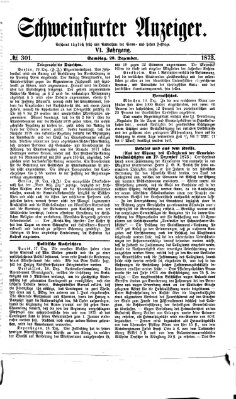 Schweinfurter Anzeiger Samstag 20. Dezember 1873