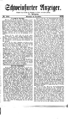 Schweinfurter Anzeiger Mittwoch 24. Dezember 1873