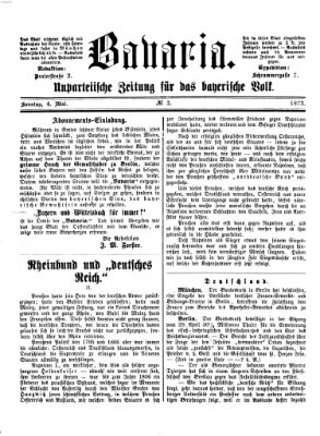 Bavaria Sonntag 4. Mai 1873