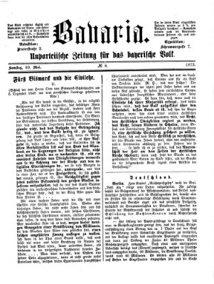 Bavaria Samstag 10. Mai 1873