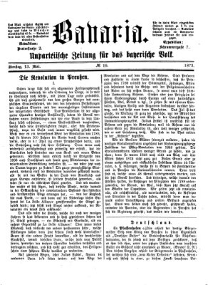 Bavaria Dienstag 13. Mai 1873