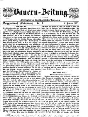 Bauern-Zeitung Mittwoch 8. Februar 1871