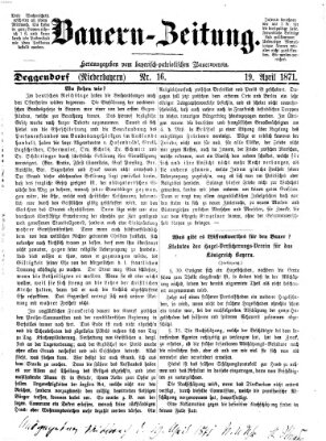 Bauern-Zeitung Mittwoch 19. April 1871