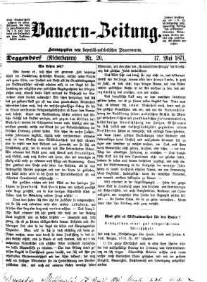 Bauern-Zeitung Mittwoch 17. Mai 1871