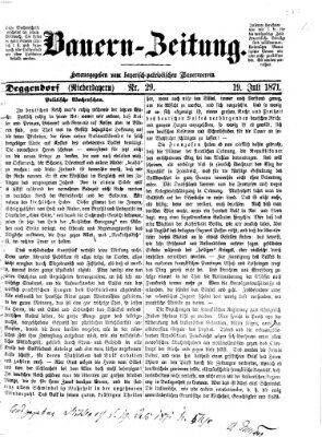 Bauern-Zeitung Mittwoch 19. Juli 1871