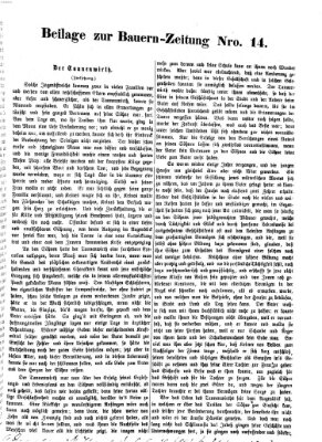 Bauern-Zeitung Mittwoch 5. April 1871