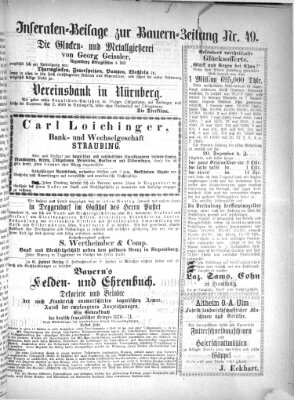 Bauern-Zeitung Donnerstag 7. Dezember 1871