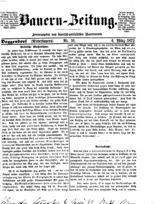 Bauern-Zeitung Mittwoch 6. März 1872