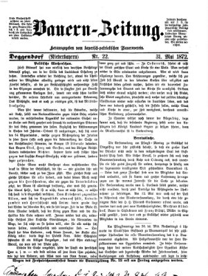 Bauern-Zeitung Freitag 31. Mai 1872