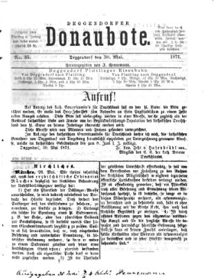 Deggendorfer Donaubote Dienstag 30. Mai 1871