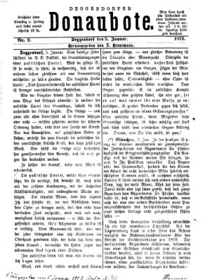 Deggendorfer Donaubote Freitag 5. Januar 1872