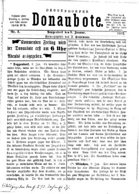 Deggendorfer Donaubote Dienstag 9. Januar 1872