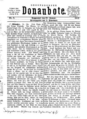 Deggendorfer Donaubote Freitag 26. Januar 1872