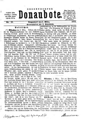 Deggendorfer Donaubote Dienstag 5. März 1872