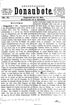 Deggendorfer Donaubote Freitag 10. Mai 1872