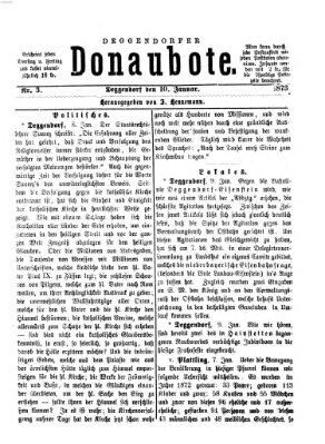 Deggendorfer Donaubote Freitag 10. Januar 1873