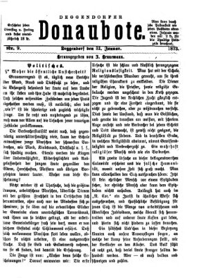 Deggendorfer Donaubote Freitag 31. Januar 1873