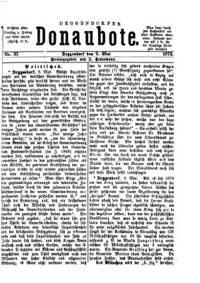 Deggendorfer Donaubote Freitag 9. Mai 1873