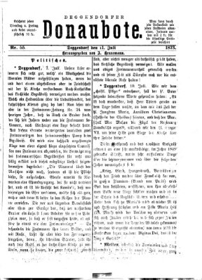 Deggendorfer Donaubote Freitag 11. Juli 1873