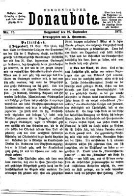 Deggendorfer Donaubote Freitag 19. September 1873