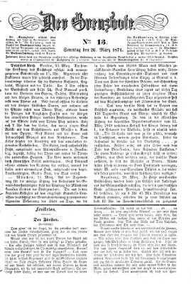 Der Grenzbote Sonntag 26. März 1871