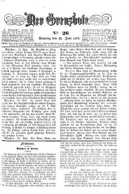 Der Grenzbote Sonntag 25. Juni 1871